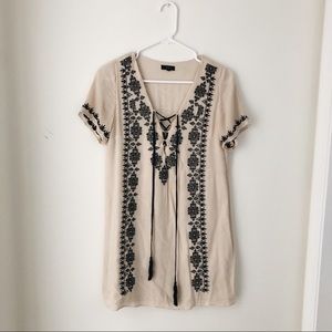 Floral printed mini dress